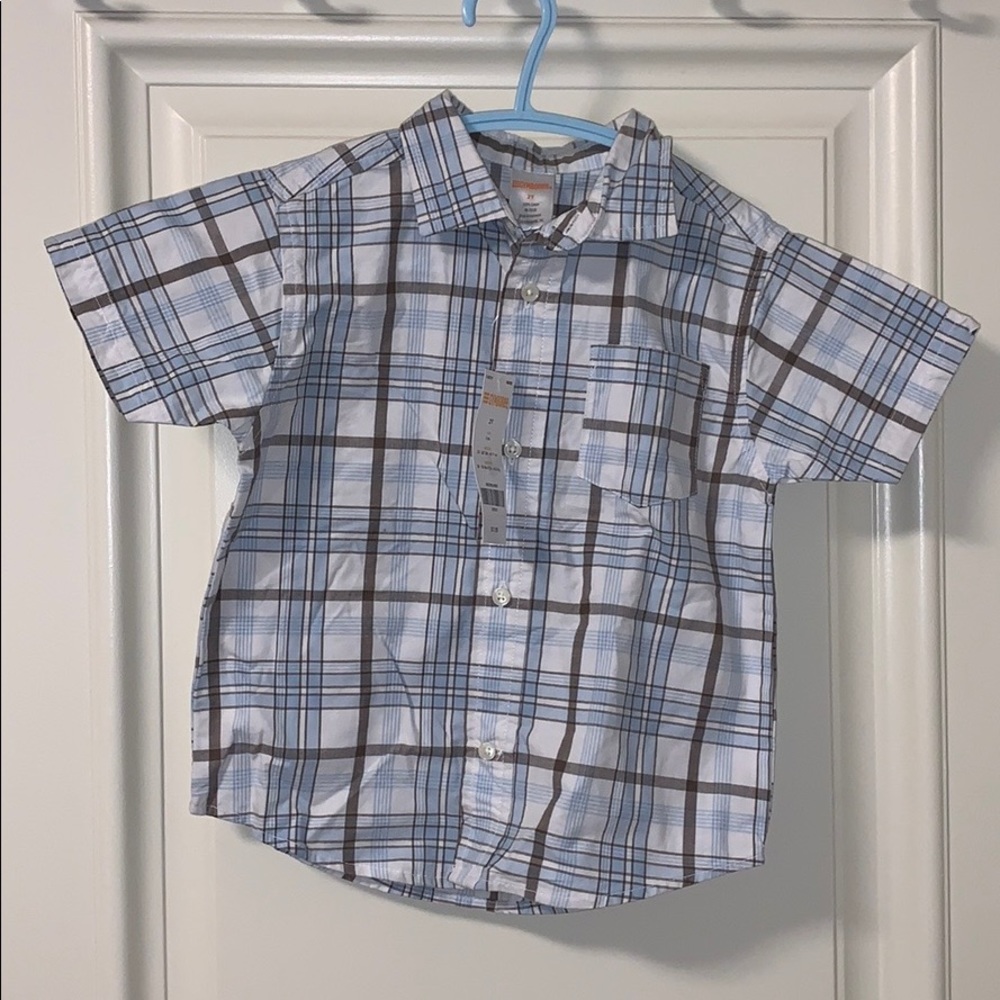 NWT Gymboree plaid button down shirt